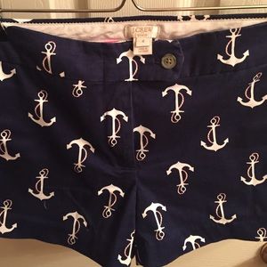 J. Crew  Chino 3" Short in Candy Anchor Print