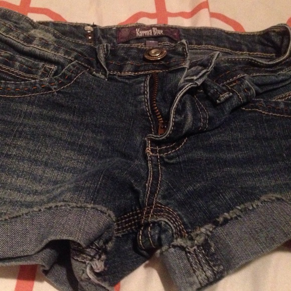 karma blue shorts