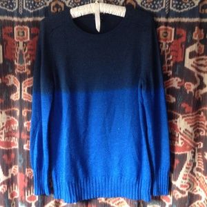 Theory Alpaca Silk Rothko style sweater size Large
