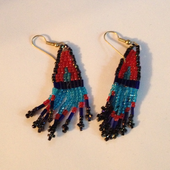 Indian beaded earrings
