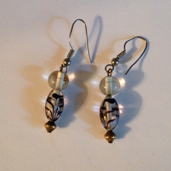 Glass earrings