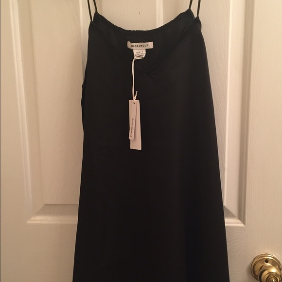 Black Satin Nasty Gal Dress