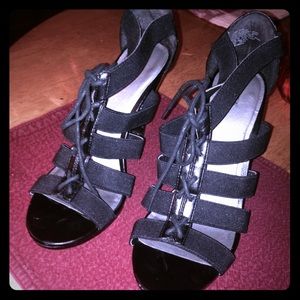 Apt 9 Black Strap Shoes