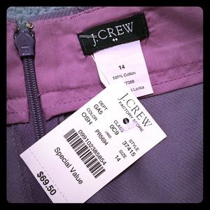 Lavender J. Crew pencil skirt with pockets