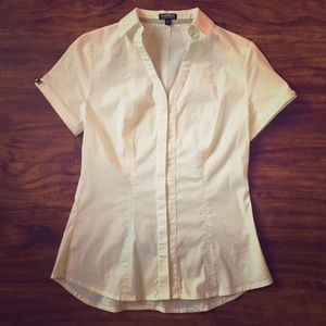 Express Essential Stretch Short Sleeve Shirt