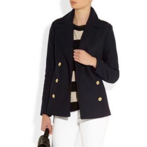 MICHAEL Michael Kors black wool peacoat