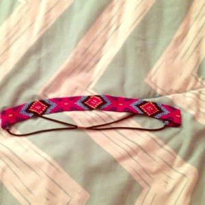 Multicolored beaded head band