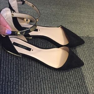 Zara Black Flats Size 5