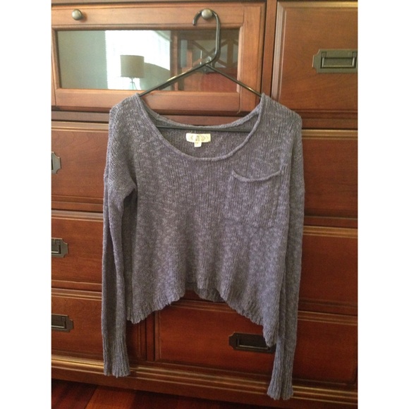 Pink Rose Sweaters - Crop Top Sweater
