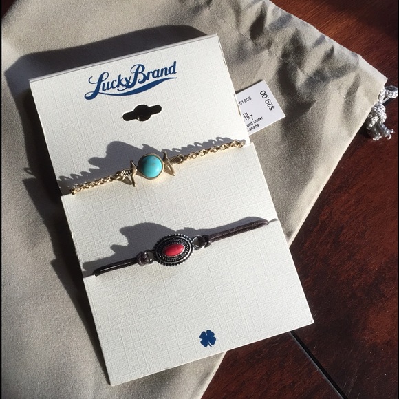 LUCKY BRAND 😍 String & Chain Bracelet Set NWT - Picture 3 of 3