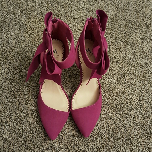 Shoes - Plum Pink Madison Bow Heels Shoes - Plum Pink Madison Bow Heels