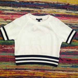 Cropped Tennis Sweater