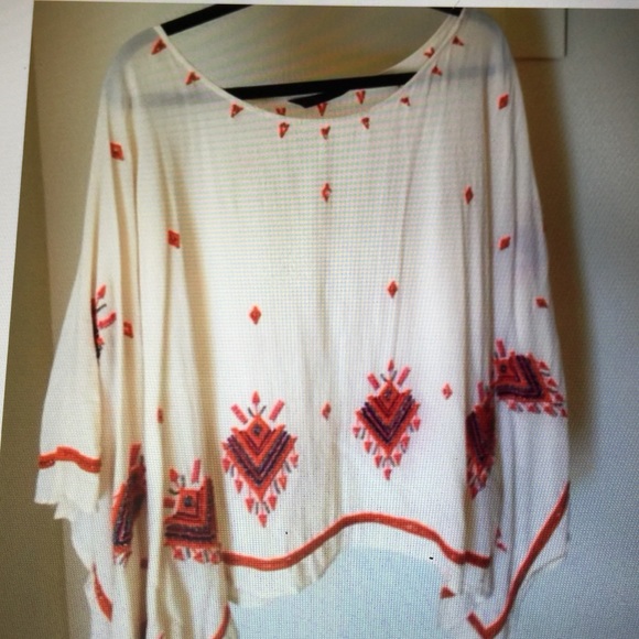 Zara beaded poncho