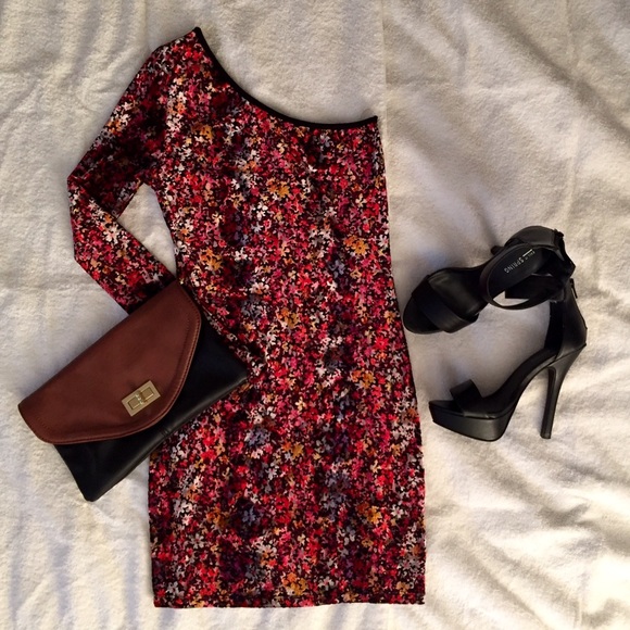 Floral One-Shoulder Dress