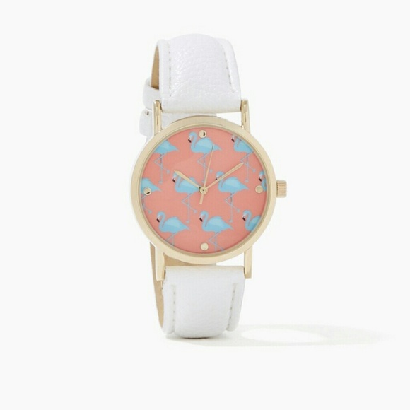 Charming Charlie Flamingos Watch