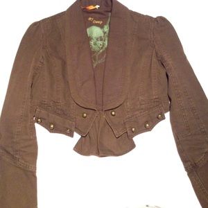 Brown crop jacket