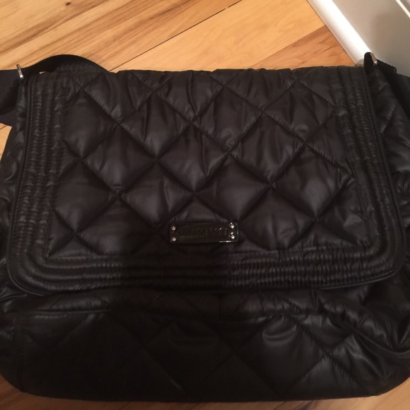 Vera Bradley black messenger bag