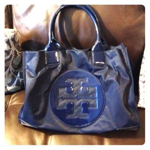 Tory Burch Navy Ella Tote