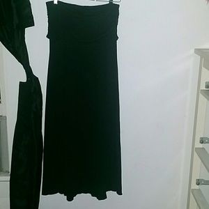 Black maxi skirt