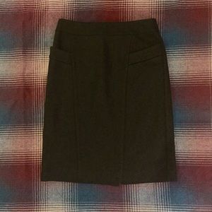Forest Green Ann Taylor Wool Skirt