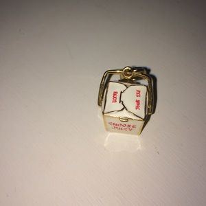 juicy couture fortune cookie box charm (gold)