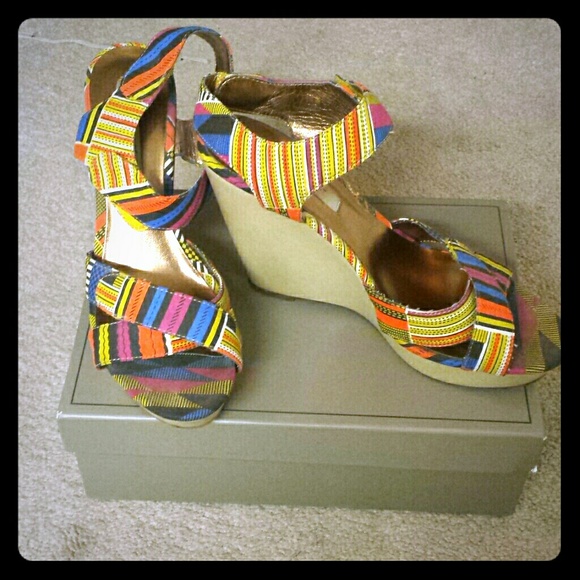 Cynthia Vincent Aztec wedges