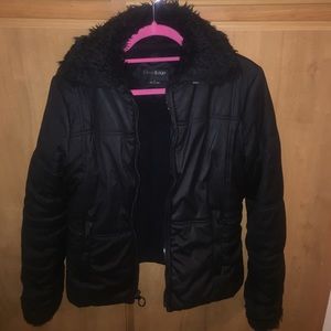 GORGEOUS and WARM black Outer Edge jacket, size M