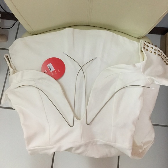 Sabo Skirt White Studded Skater Dress - Picture 3 of 3