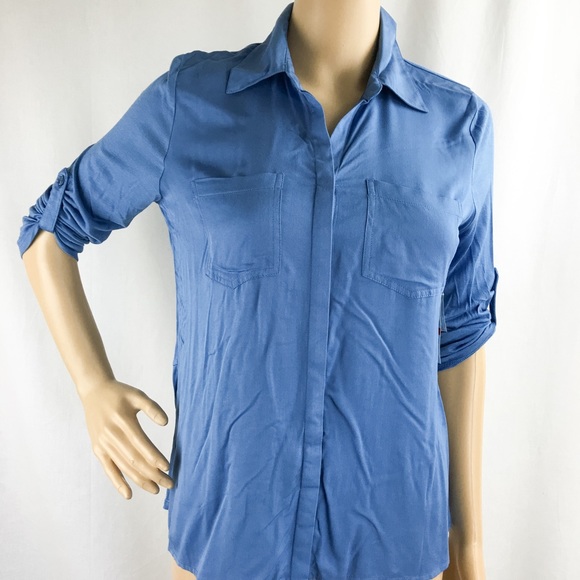 💥Sale💥 INC  Blouse Roll tab XS $ 59.50🎀