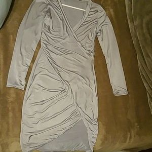Long sleeve fitted dress