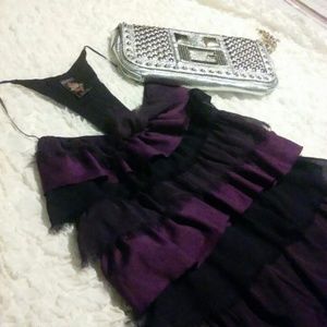 Purple Ruffled Dress