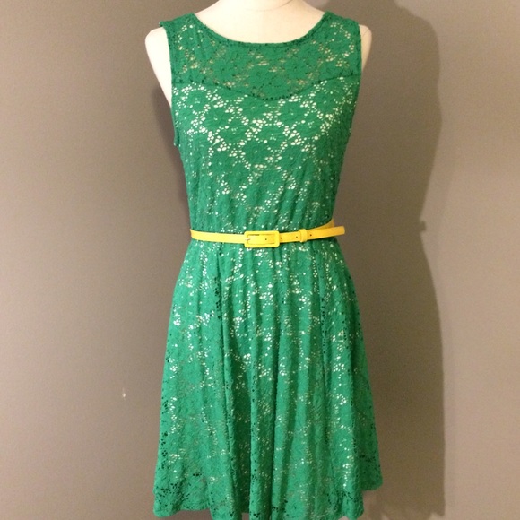 Green lace Modcloth dress