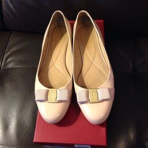 Light Pink Ferragamo "Varina" Flats