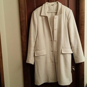 White pea coat