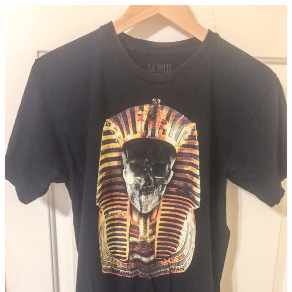 La Notte pharaoh skull tee