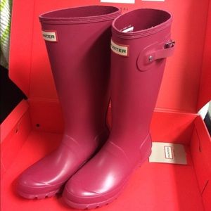 Hunter Original Kids' Rain Boots in Raspberry