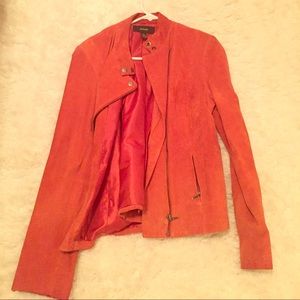 Orange suede jacket