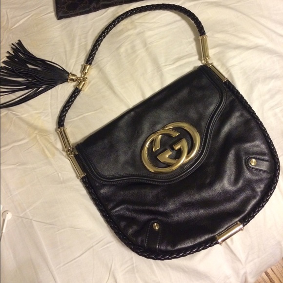 Authentic Black Britt Gucci handbag