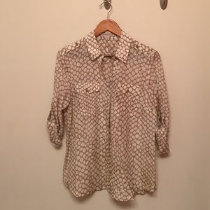 Banana Republic Animal Print Blouse SALE💋