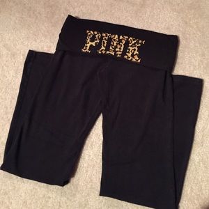 VS PINK black yoga pants