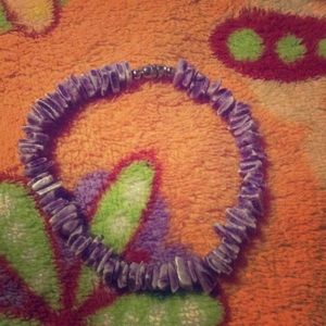 Great Throwback Purple Shell Bracelet