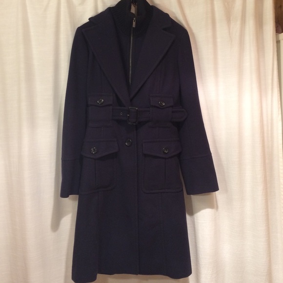 BCBG maxazria vintage navy military coat