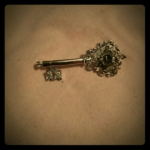 Antique Key Brooch