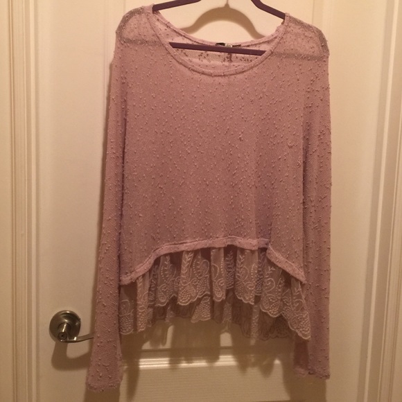 Think lace sweater