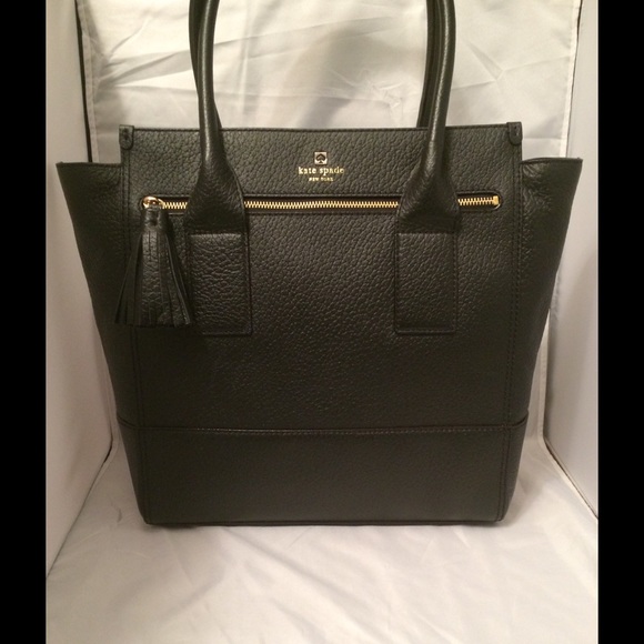 Kate Spade blk LEATHER LINDA  SOUTHPORT AVENUE bag