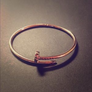 Screw bracelet rose gold