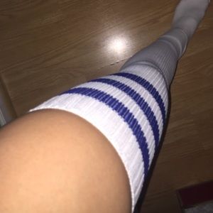 Urban outfitters athletic thigh high socks