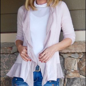 Anthropologie pale pink sweater