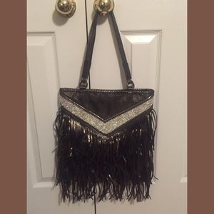 {Sequin Fringe Purse}