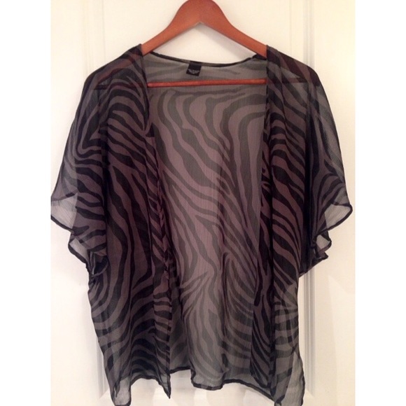 Zebra Sheer Cover Up - Picture 1 of 3